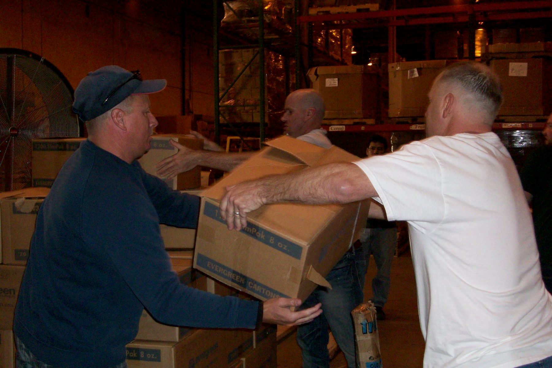 Spiker Throwing Some Boxes